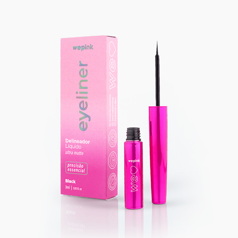 Eyeliner Delineador Líquido Black - 3m